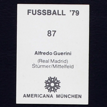 Alfredo Guerini Americana Sticker No. 87 - Fußball 79