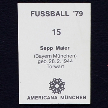 Sepp Maier Americana Sticker No. 15 - Fußball 79