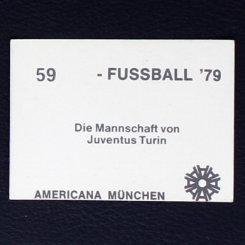 Juventus Turin Team Americana Sticker No. 59 - Fußball 79