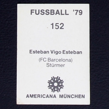 Esteban Vigo Esteban Americana Sticker No. 152 - Fußball 79