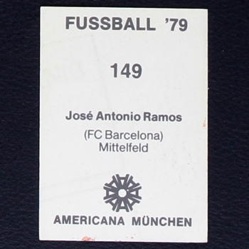 Jose Antonio Ramos Americana Sticker No. 149 - Fußball 79