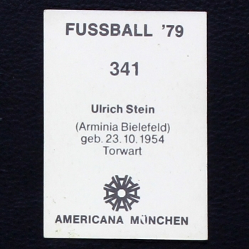 Ulrich Stein Americana Sticker No. 341 - Fußball 79