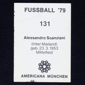 Alessandro Scanziani Americana Sticker No. 131 - Fußball 79