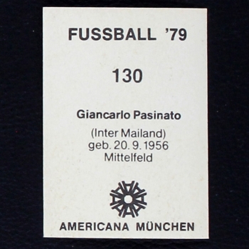 Giancarlo Pasinato Americana Sticker No. 130 - Fußball 79