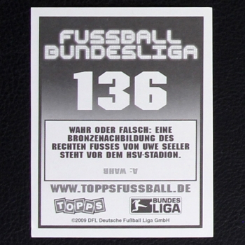 Jerome Boateng Topps Sticker No. 136 - Fußball 2009