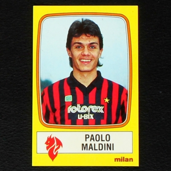 Paolo Maldini Rookie Panini Sticker No. 154 - Calciatori 1985