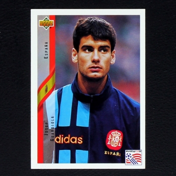 Josep Guardiola Upper Deck Trading Card No. 155 - USA 94