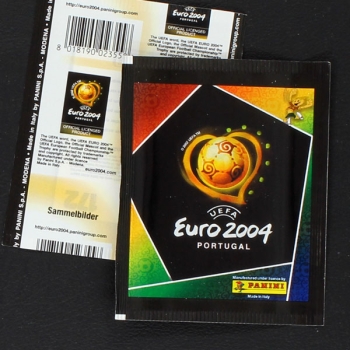 Euro 2004 Panini Sticker Tüte Hochformat Variante