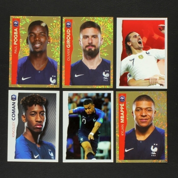 Au plus pres des Bleus Panini Sticker Album komplett