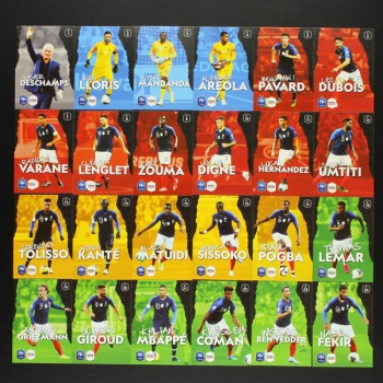Au plus pres des Bleus Panini Sticker Album komplett