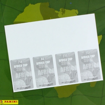 Africa Cup 2010 Panini sticker album complete