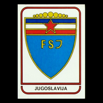 Jugoslavija Panini Sticker Argentina 78