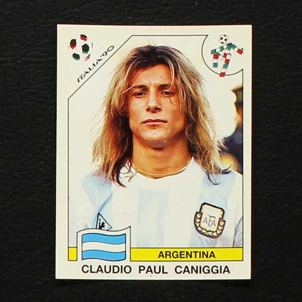 Claudio Paul Caniggia Argentinia Nr Panini WM WC World Cup 1990 Sticker 129 