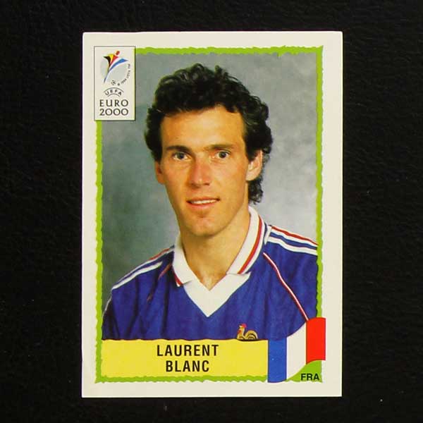#023-BARCELONA & FRANCE-LAURENT BLANC PANINI EUROPEAN FOOTBALL STARS 1997 