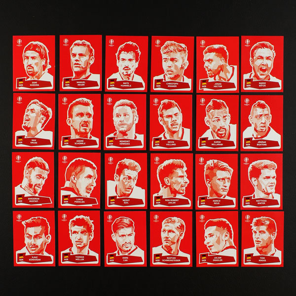 Panini Coca-Cola Komplettset EM 2016 mit allen 24 Stickern ! 