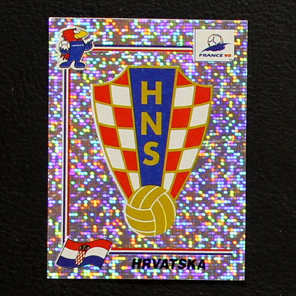 535 Kroatien Hrvatska France 98 Wappen Nr Panini WM 98