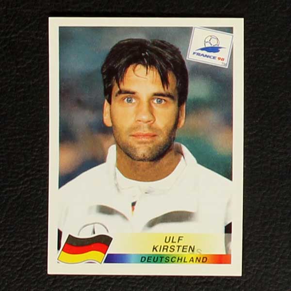 A 182315 Ulf Kirsten  Deutschland Panini Card WM 1998 Original Signiert 