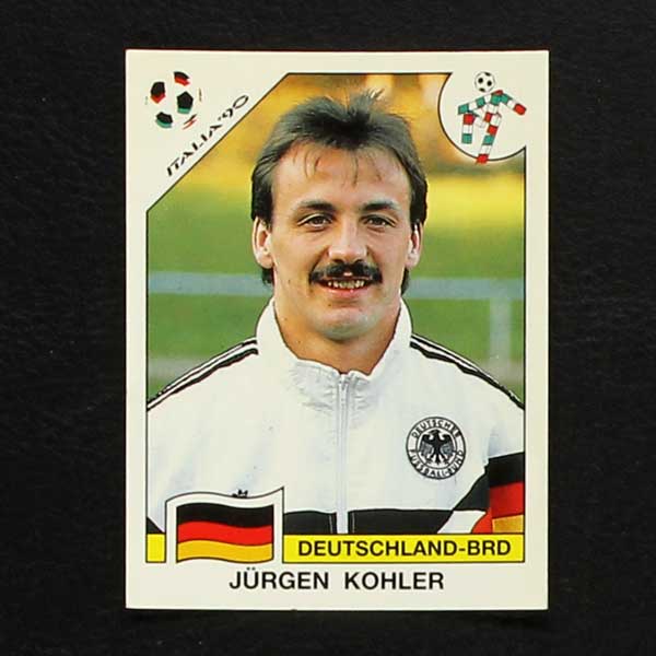 C350 Italia '90 Jurgen Kohler #197 World Cup Story Panini Sticker 