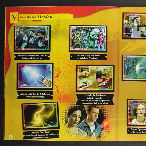 25 Tüten Sticker OVP/ Panini Power Rangers Mystik Force