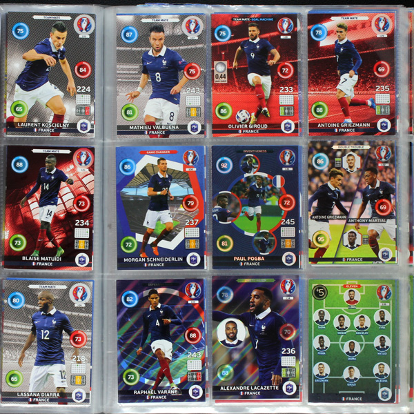 Euro 2016 Panini Trading Cards-
