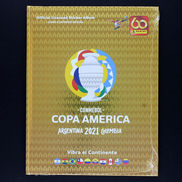 ORIGINAL HARDCOVER Panini Copa America 2021 Stickers Empty Album Complete Set 