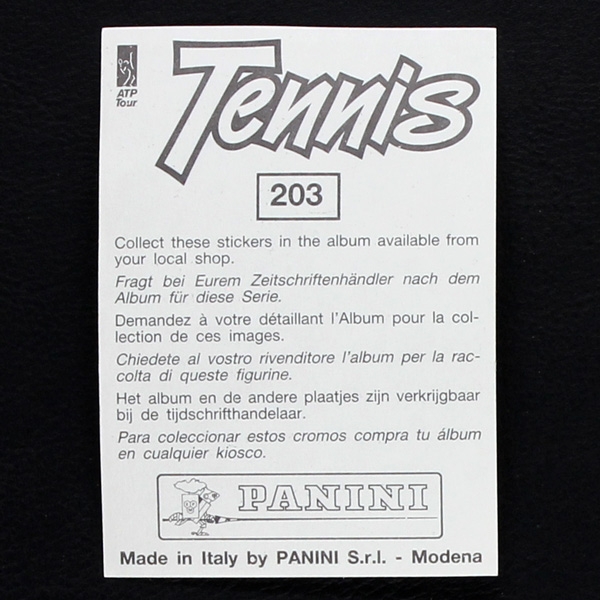 John McEnroe Panini Sticker Nr. 203 - Tennis