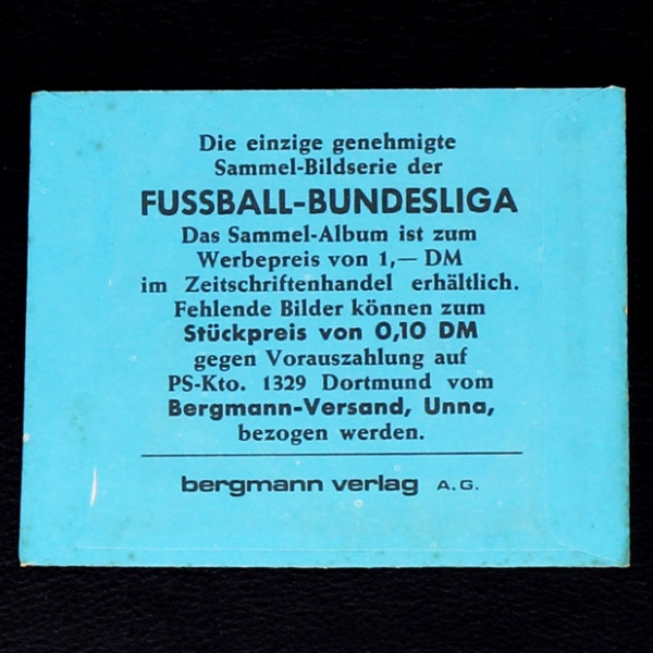 Unsere Fußballstars 1973 Bergmann Tüte