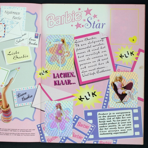 Barbie Star Panini Sticker Album fast komplett -4 - NL