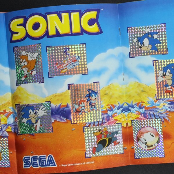 Sonic Panini sticker album complete