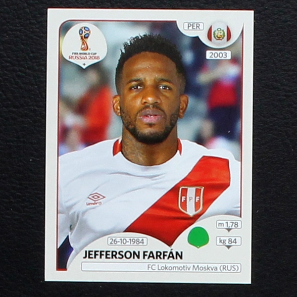 Farfan Panini Sticker No. 249 - Russia 2018