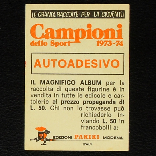 Cassius Clay Panini Sticker Nr. 290 - Campioni dello Sport 1973