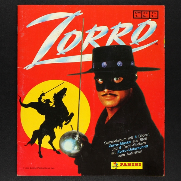 Zorro Panini Sticker Album