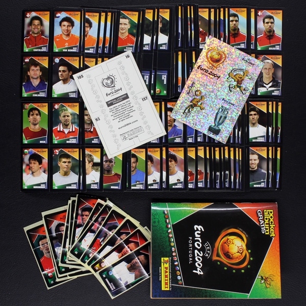 Euro 2004 Panini Sticker Album teilgefüllt - Pocket Version