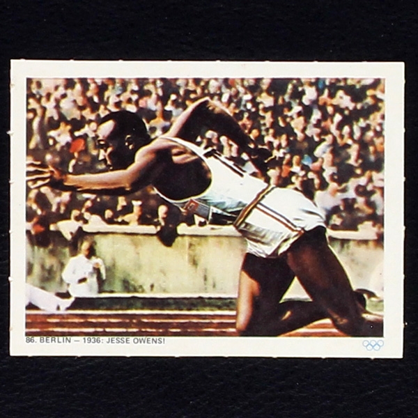 Jesse Owens Card No. 86 Wikö Bild - Olympia 1972 München ruft!