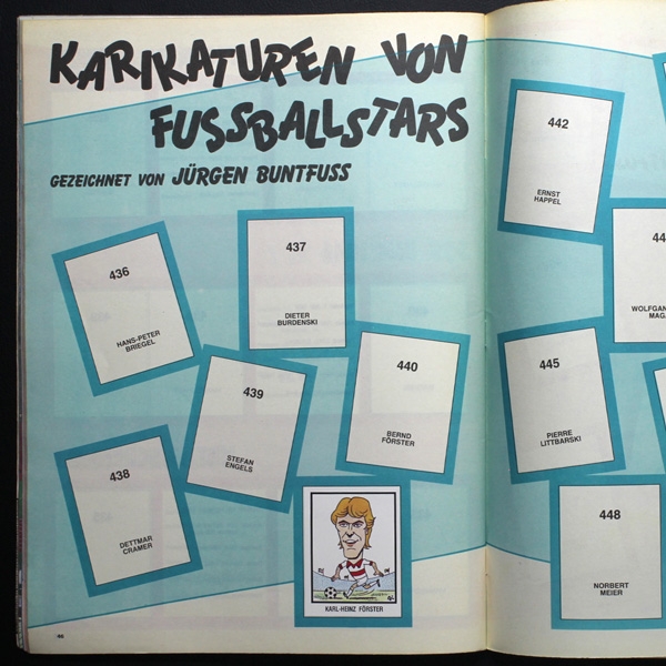 Fußball 84 Panini album with stickers