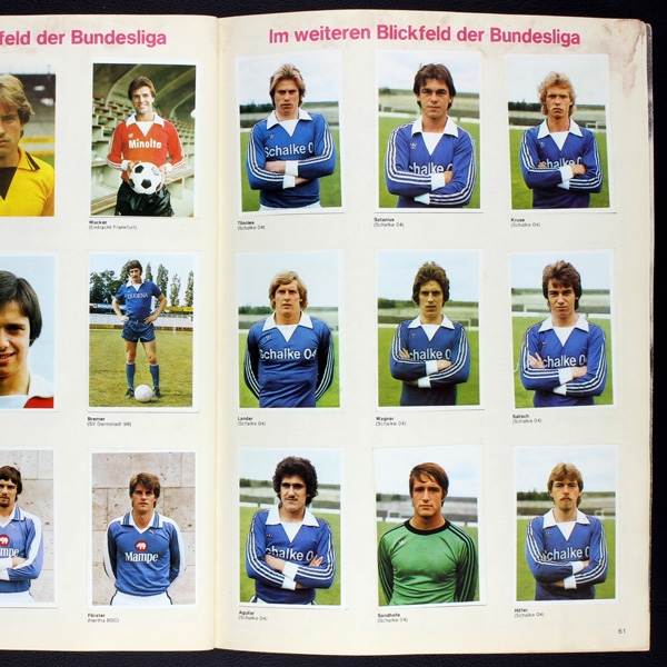 Fußball 80 Bergmann Sticker Album komplett