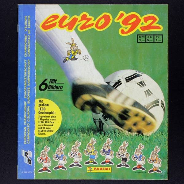 Euro 92 Panini Sticker Album