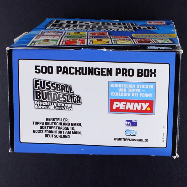 Fußball 2013 Topps box with 500 bags - Penny Gratis Version