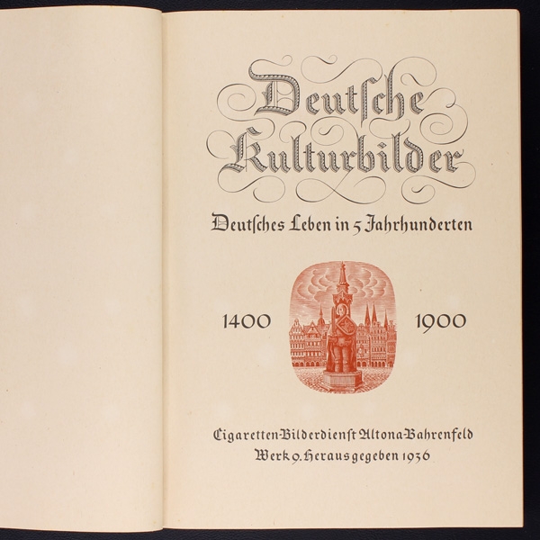 Deutsche Kulturbilder Reemtsma 1934 Album komplett