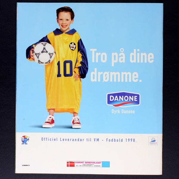 France 98 Panini Sticker Album teilgefüllt - DK Version