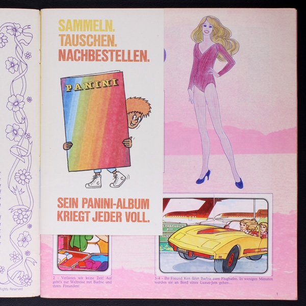 Barbie 1988 Panini sticker album complete