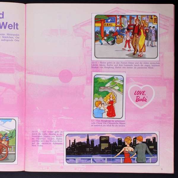 Barbie 1988 Panini sticker album complete