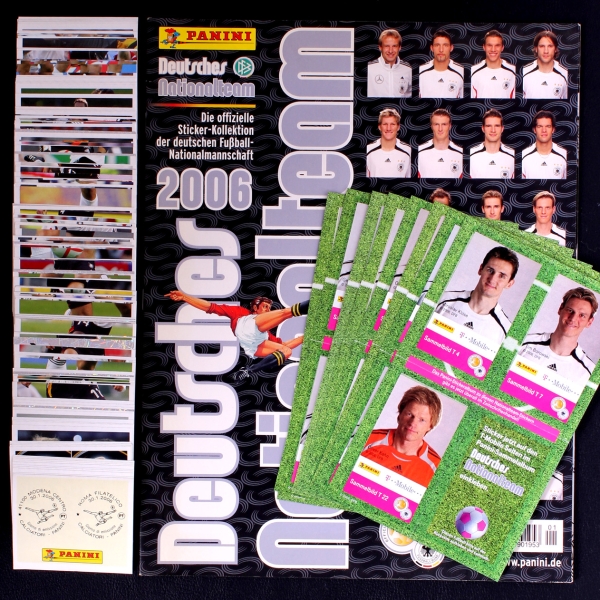 Deutsches Nationalteam 2006 Panini Album komplett + T-Mobile Sticker