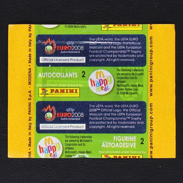 Road to Euro 2008  Panini Sticker Tüte - rote McDonalds Version