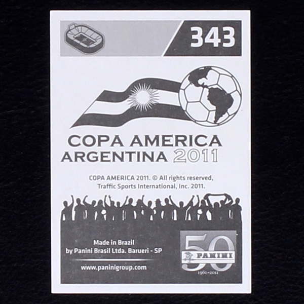 Ronaldinho Panini Sticker No. 343 - Copa America Argentina 2011
