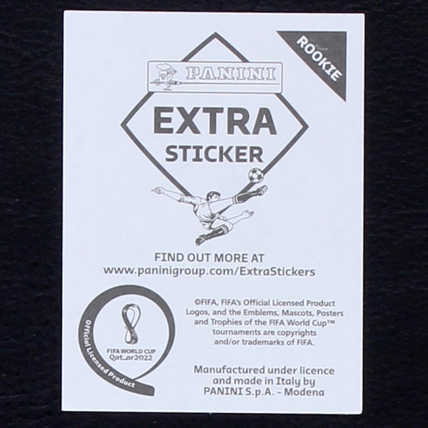 Ryan Gravenberch Panini Extra Sticker Bronze - Qatar 2022