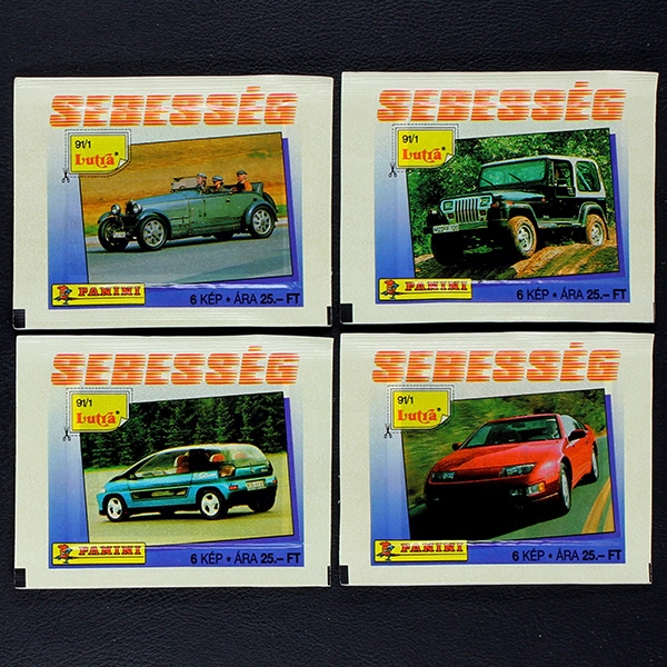 Sebesség Panini Sticker Tüte - 4 Versionen
