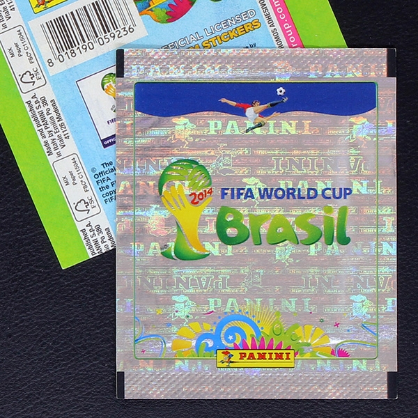 Brasil 2014 Panini sticker bag - green horizontal version