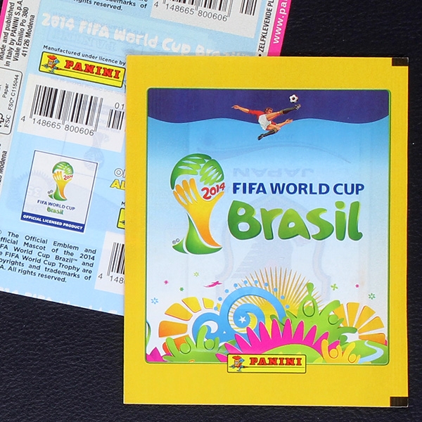 Brasil 2014 Panini Sticker Tüte - vertikale Version A