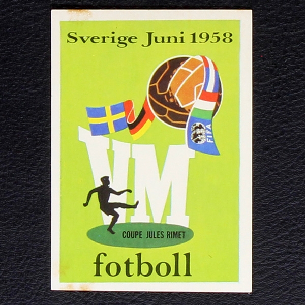 Schweden 1958 Plakat Sticker No. 35 Panini - München 74